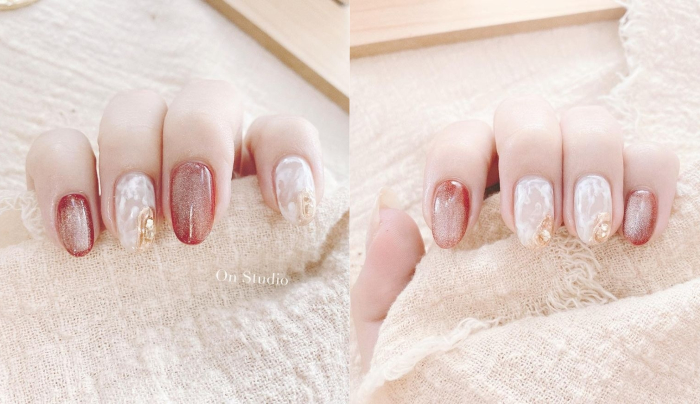 秋冬美甲_秋冬指甲_顯白秋冬美甲.